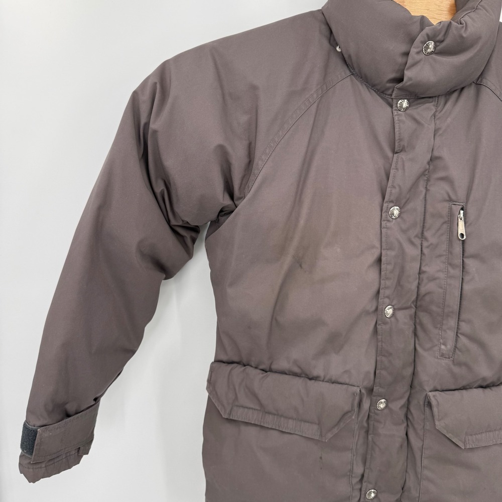 The North Face Puffer Jacket Mens S Brown Vintage No Hood Goose Down USA Made - Picture 7 of 16